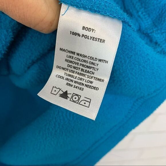 Calvin Klein Blue Performance Zip Fleece Sz M N3 - Picture 8 of 8